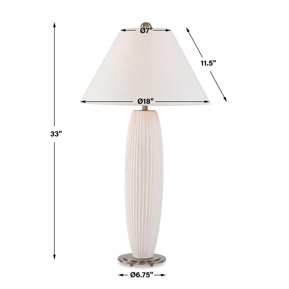 Brinsley Ivory Table Lamp