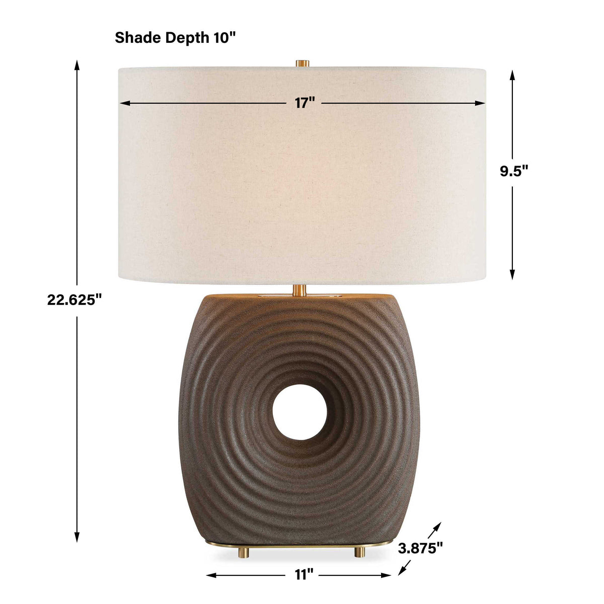 Geno Concentric Ribbed Table Lamp