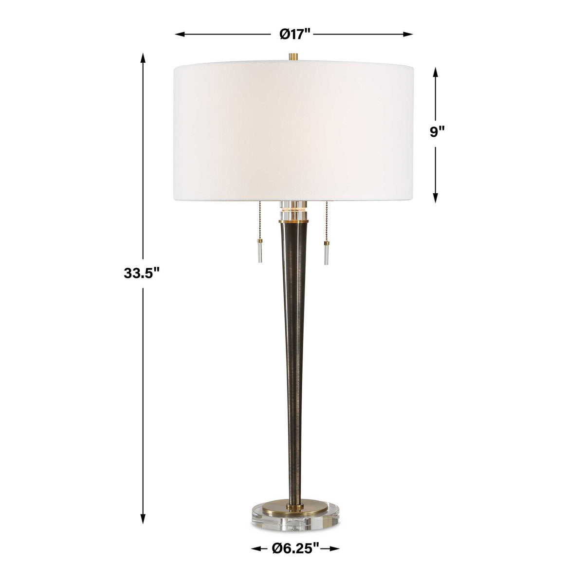 Winchester Antique Brass Table Lamp