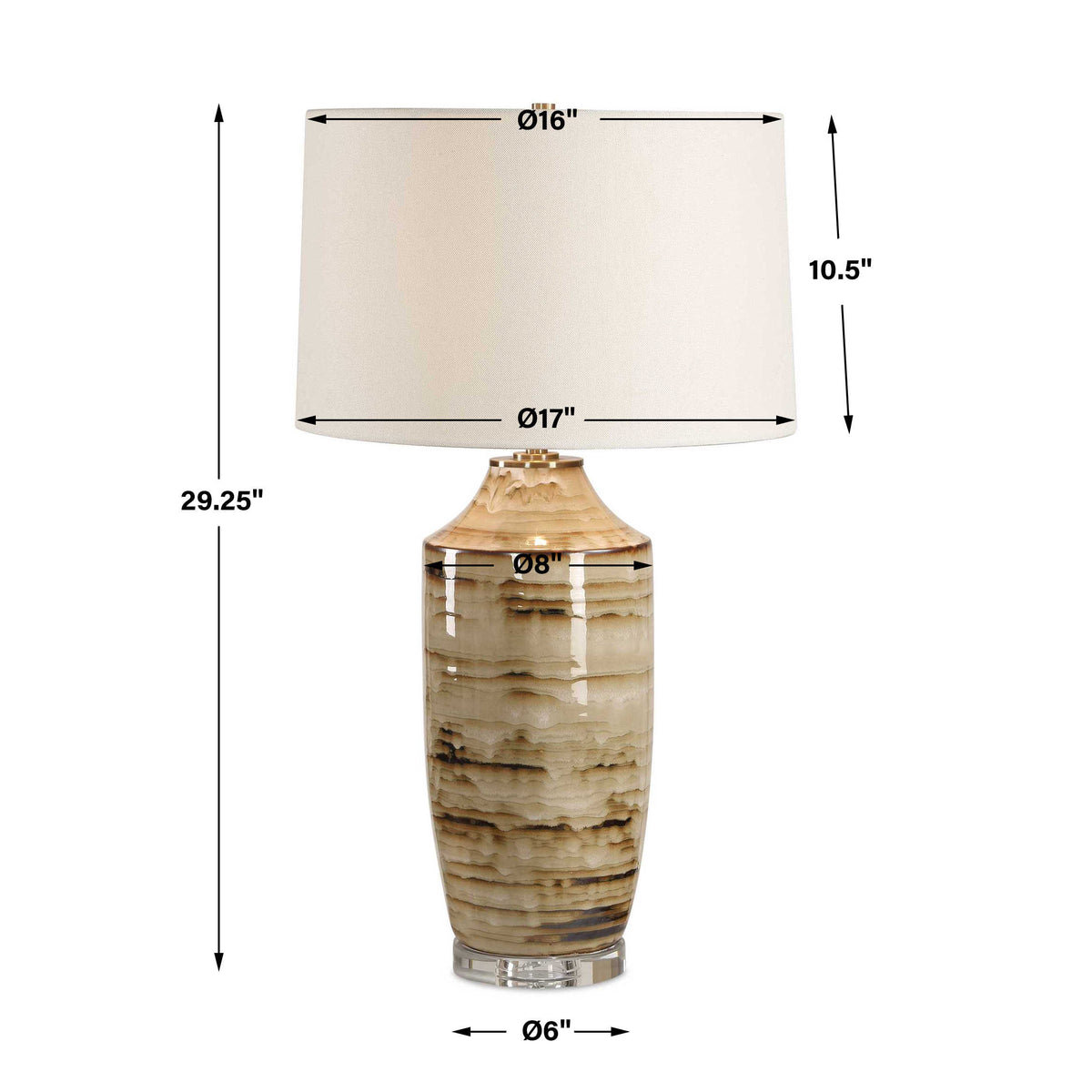 Schneider Glazed Table Lamp