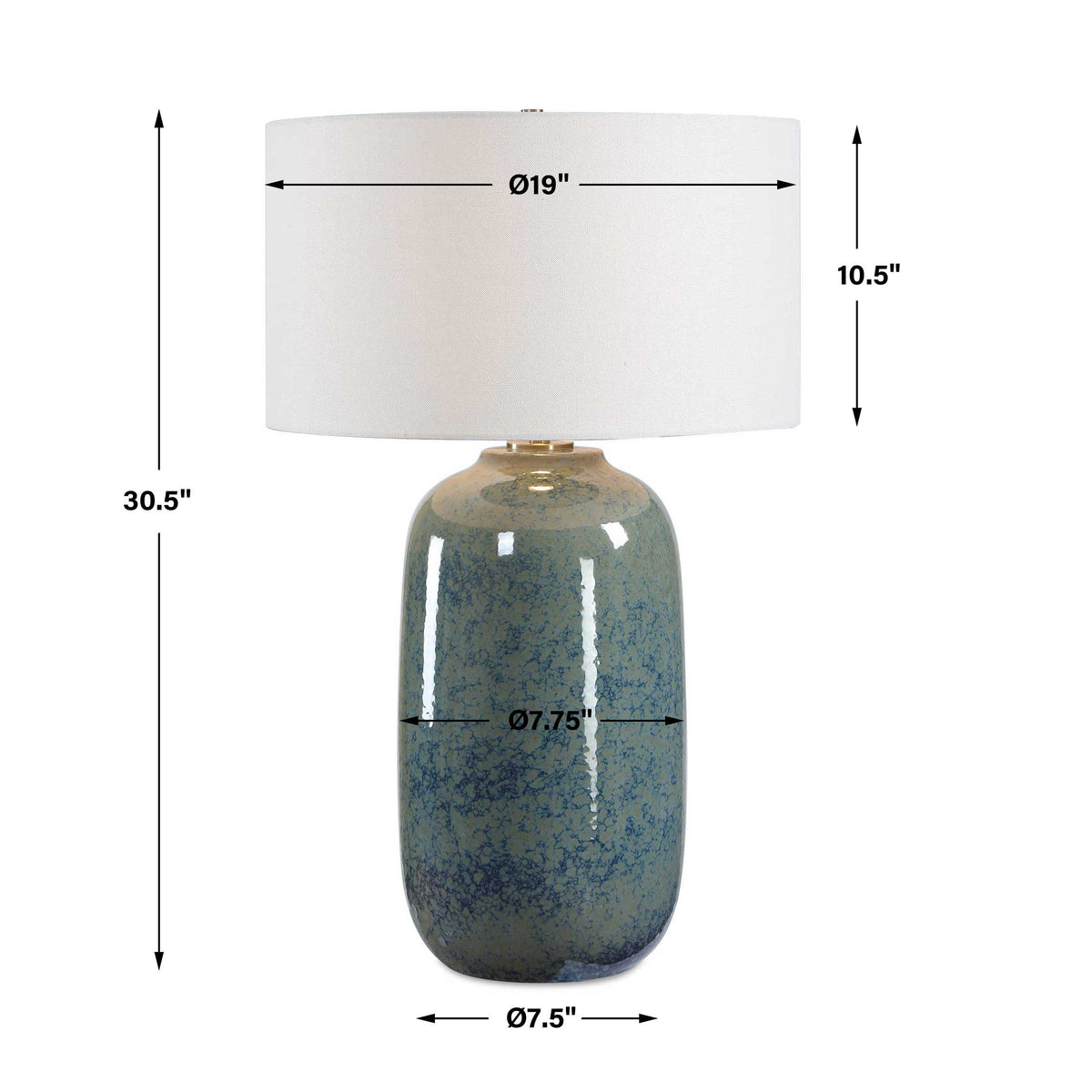 Caliendo Blue & Sage Table Lamp