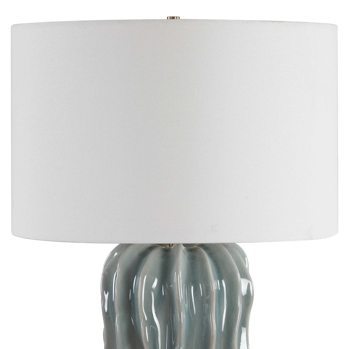 Niese Light Blue Glaze Table Lamp
