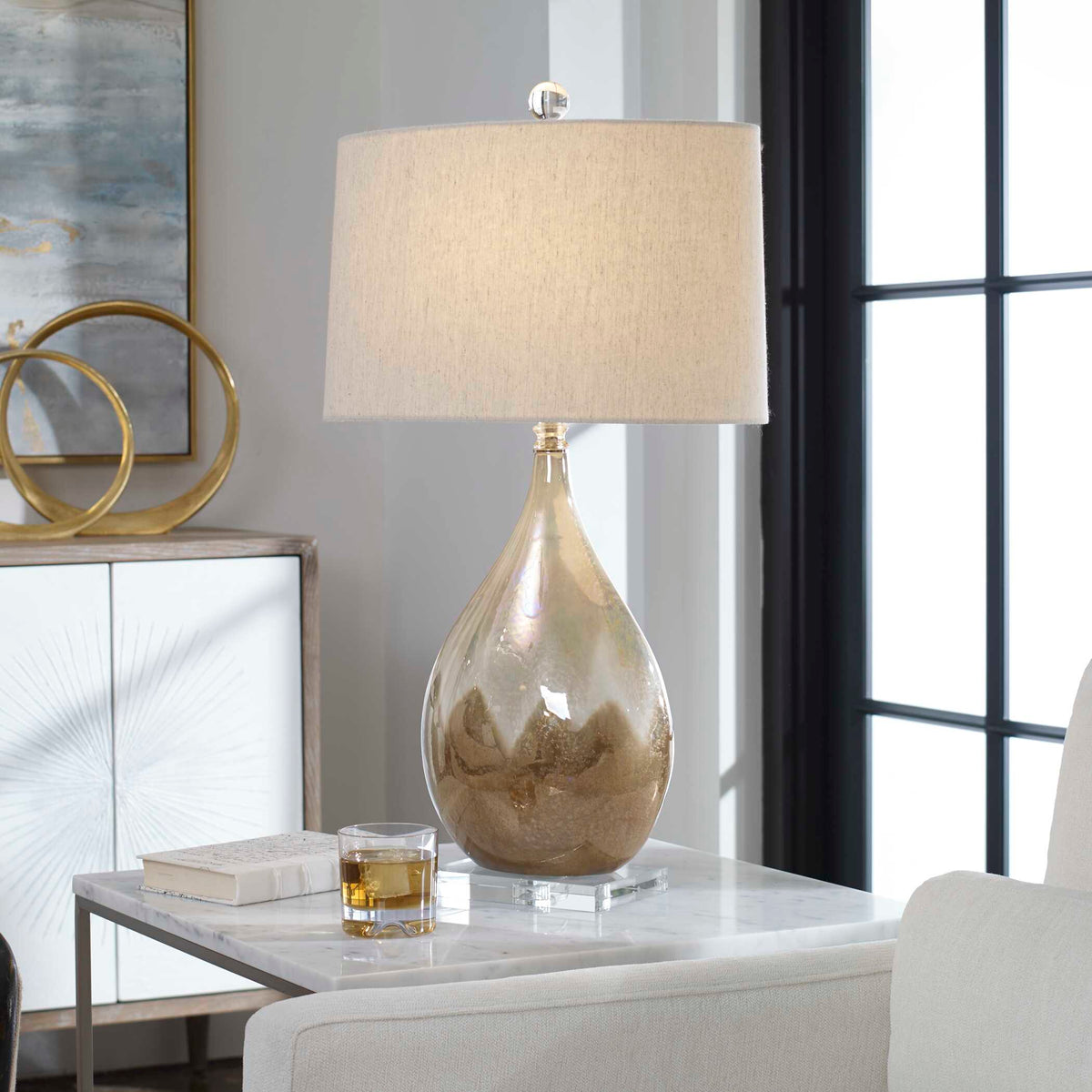 Flavian Glazed Ceramic Lamp
