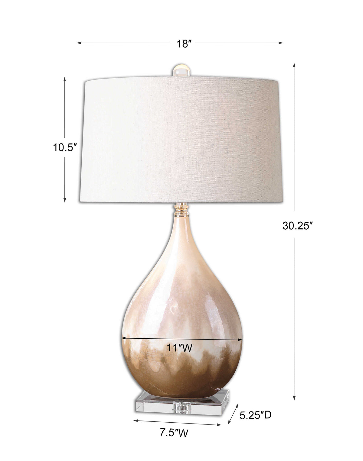 Flavian Glazed Ceramic Lamp