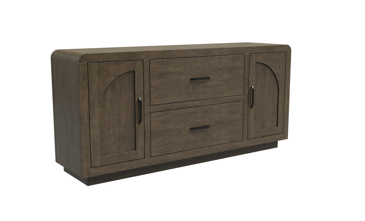Durham Office Credenza 2 Doors 2 File Drawers