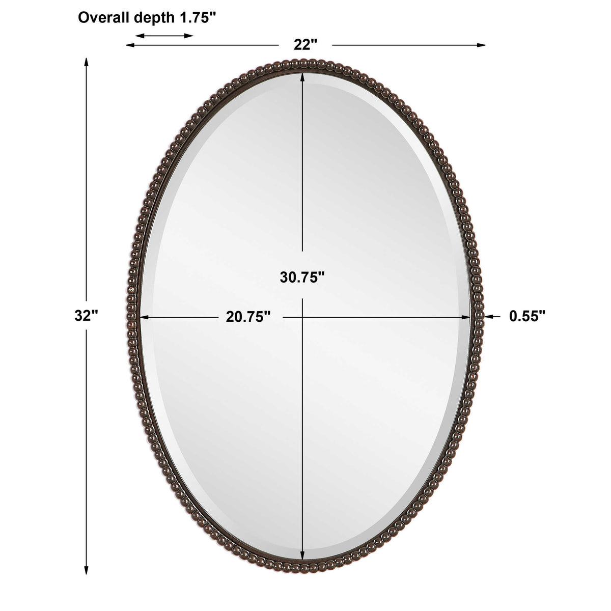 Sherise Oval Mirror