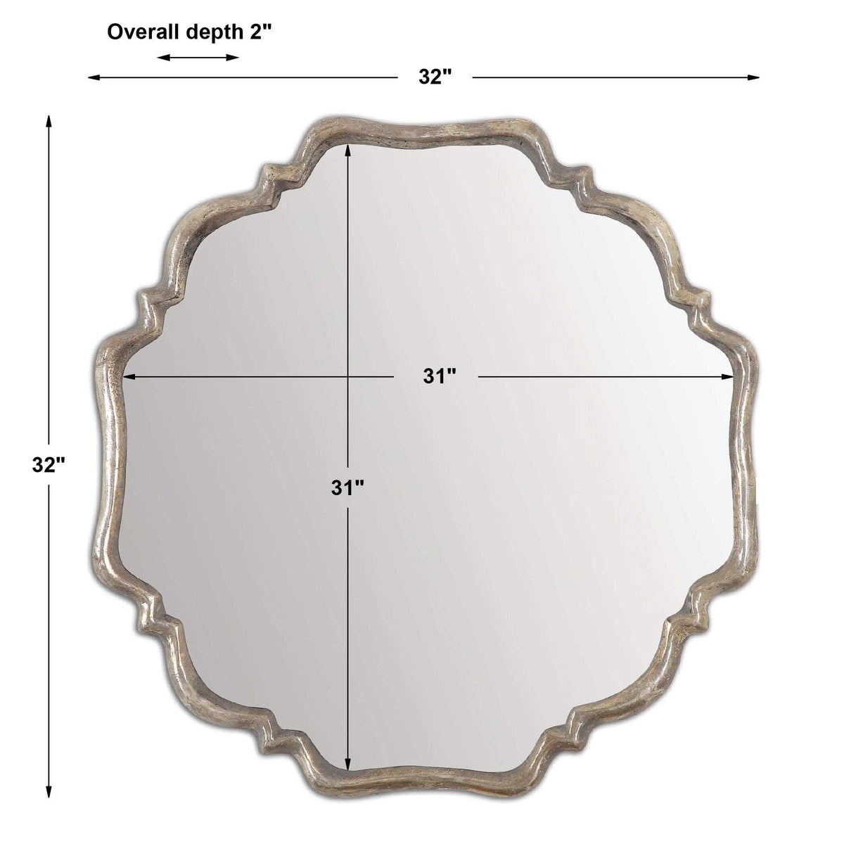 Valentia Silver Mirror