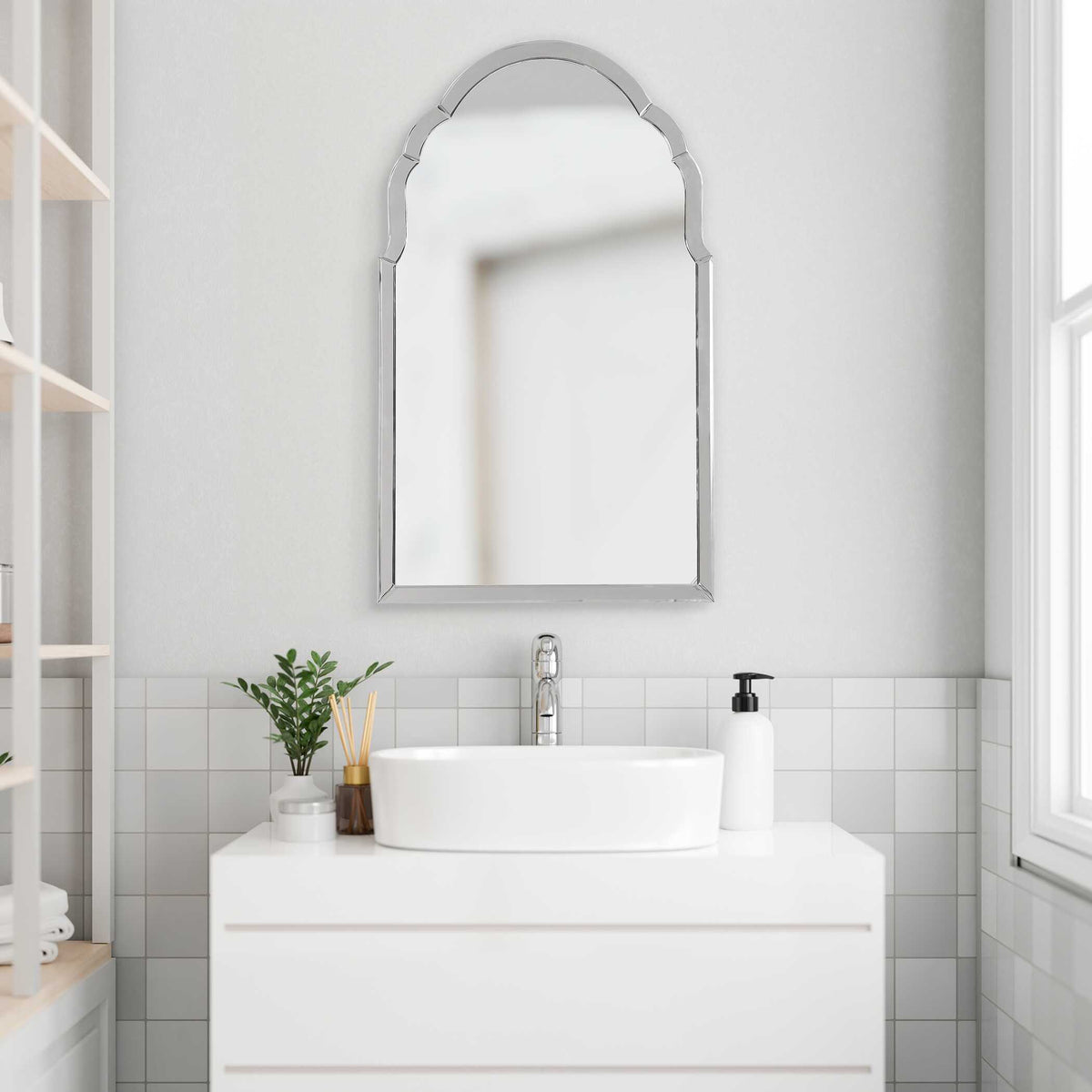 Brayden Frameless Arched Mirror