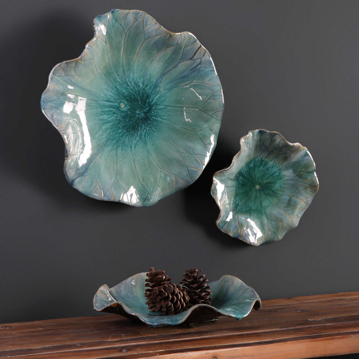 Abella Ceramic Flowers Set/3
