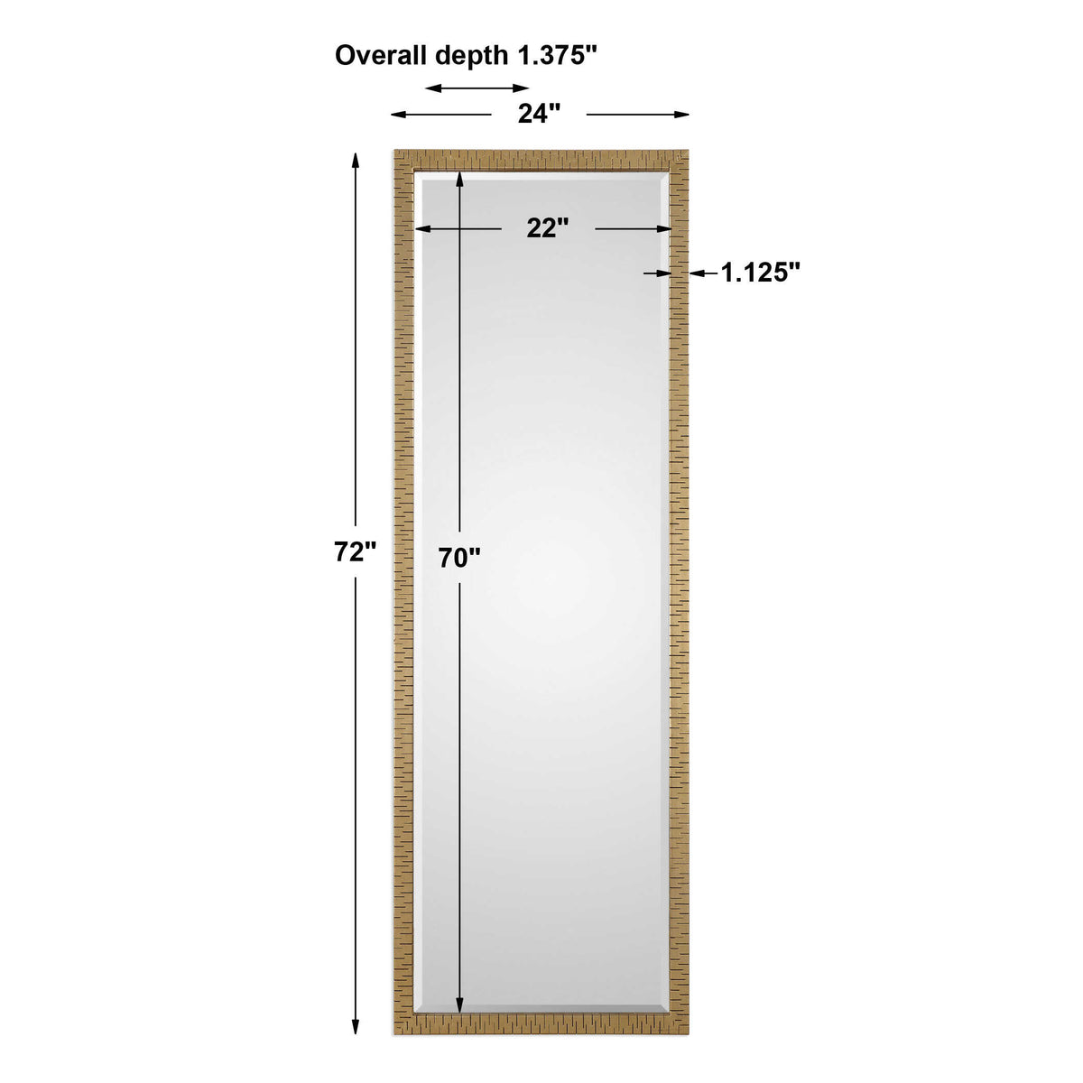 Vilmos Metallic Gold Mirror