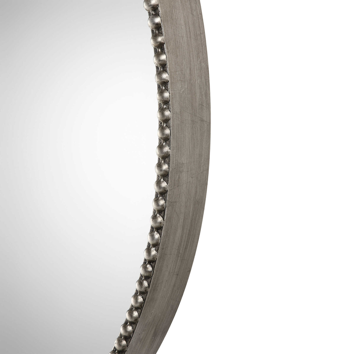 Stefania Beaded Round Mirror