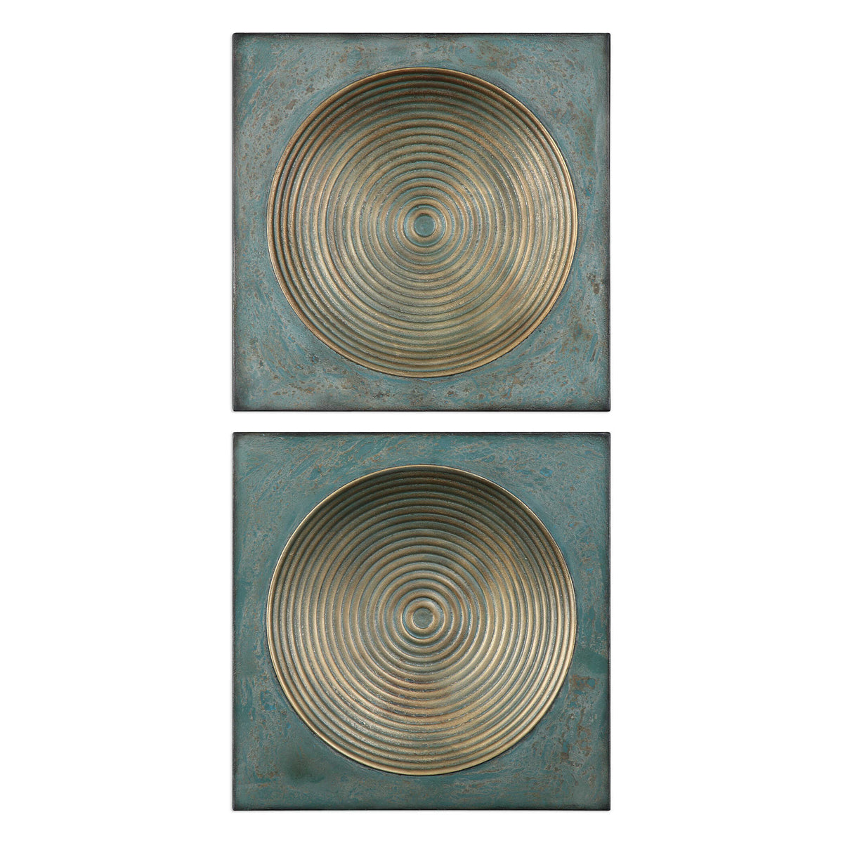 Sybil Antique Gold Squares Set/2