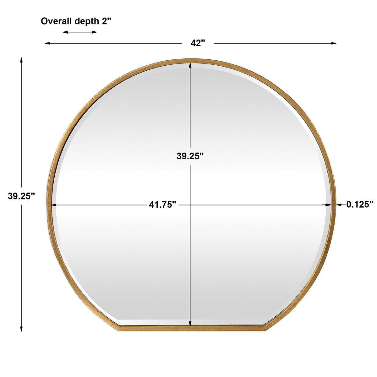 Cabell Gold Mirror