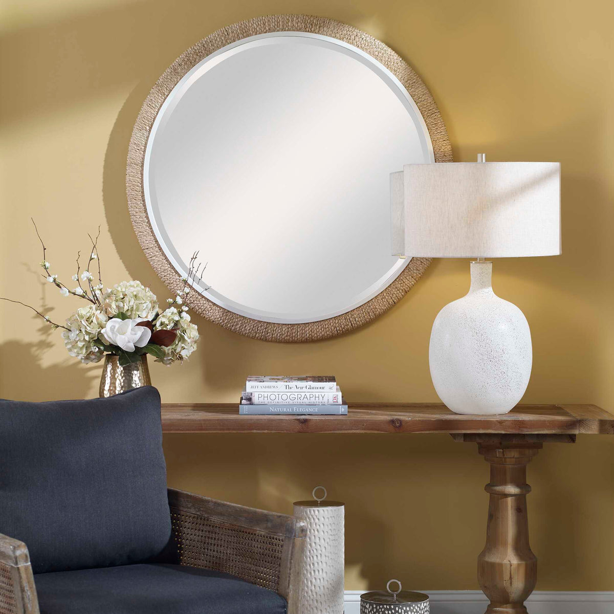 Carbet Round Rope Mirror