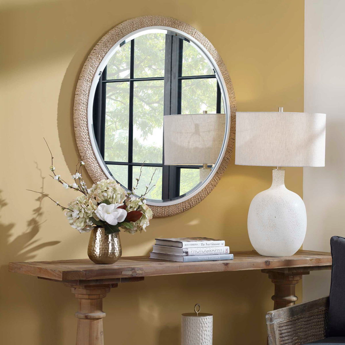 Carbet Round Rope Mirror