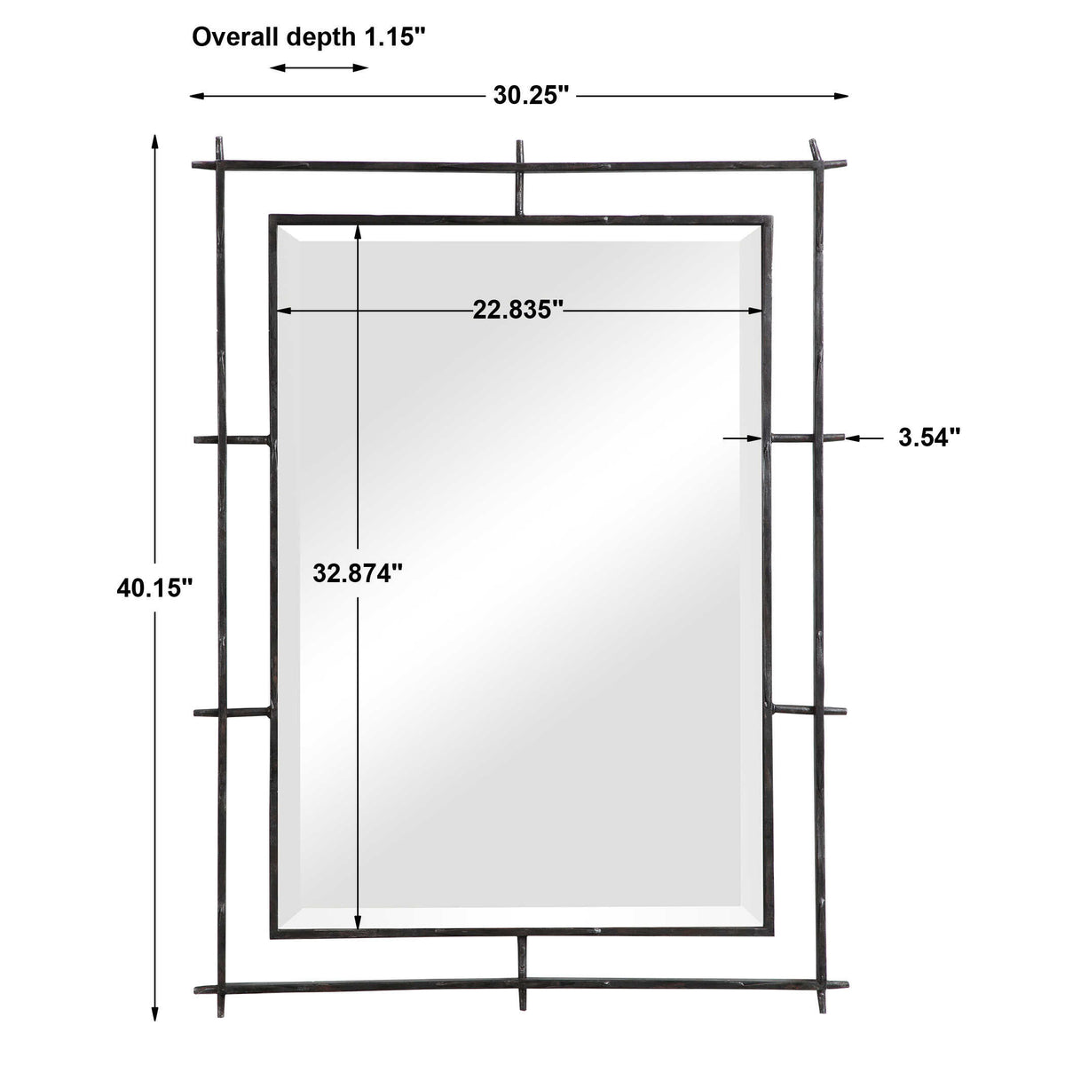 Ironworks Industrial Mirror