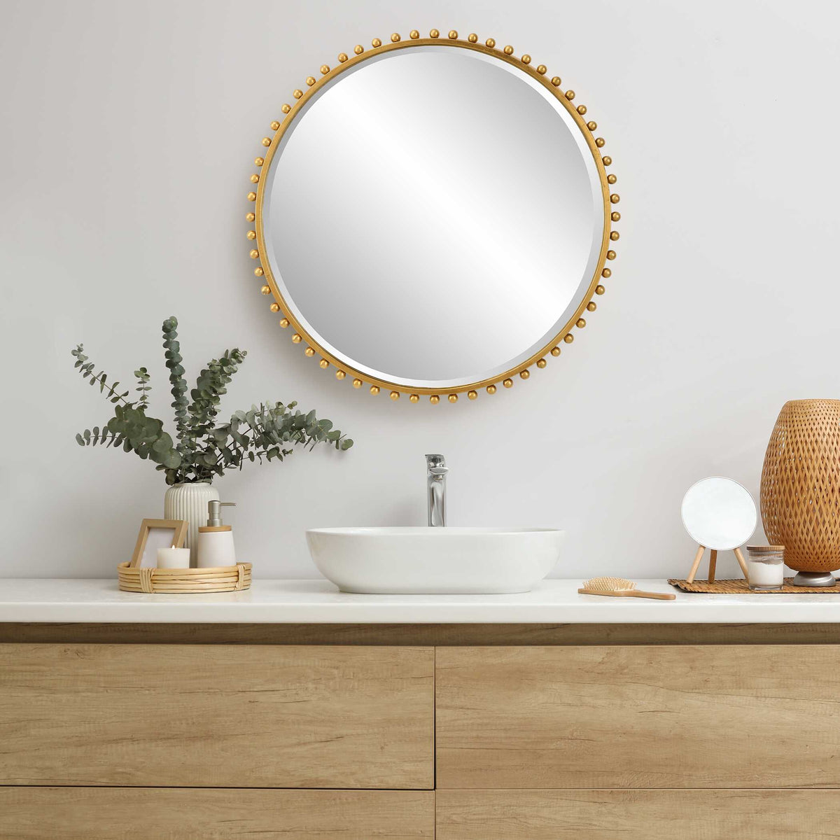 Taza Round Mirror
