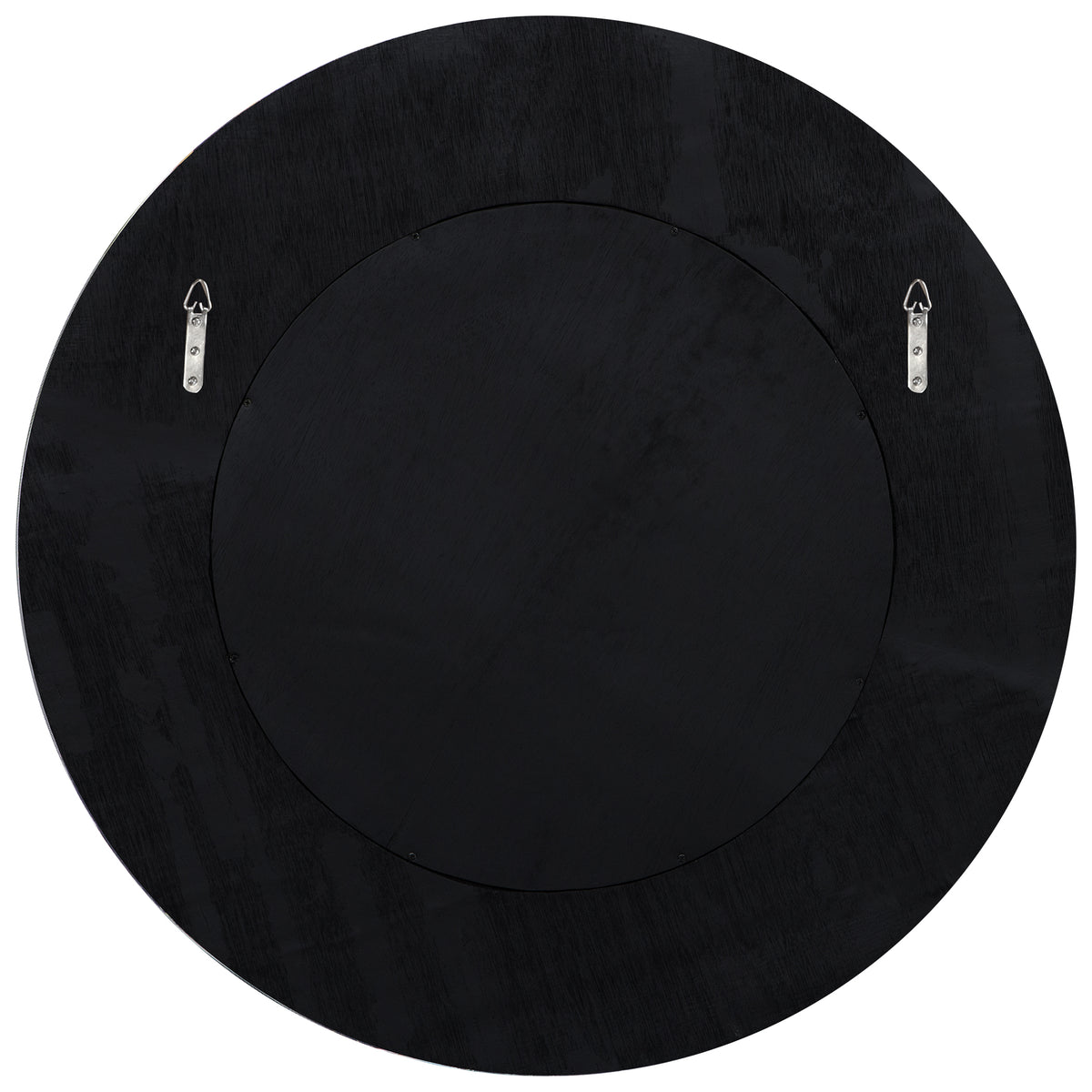 Repose Whitewash Round Mirror