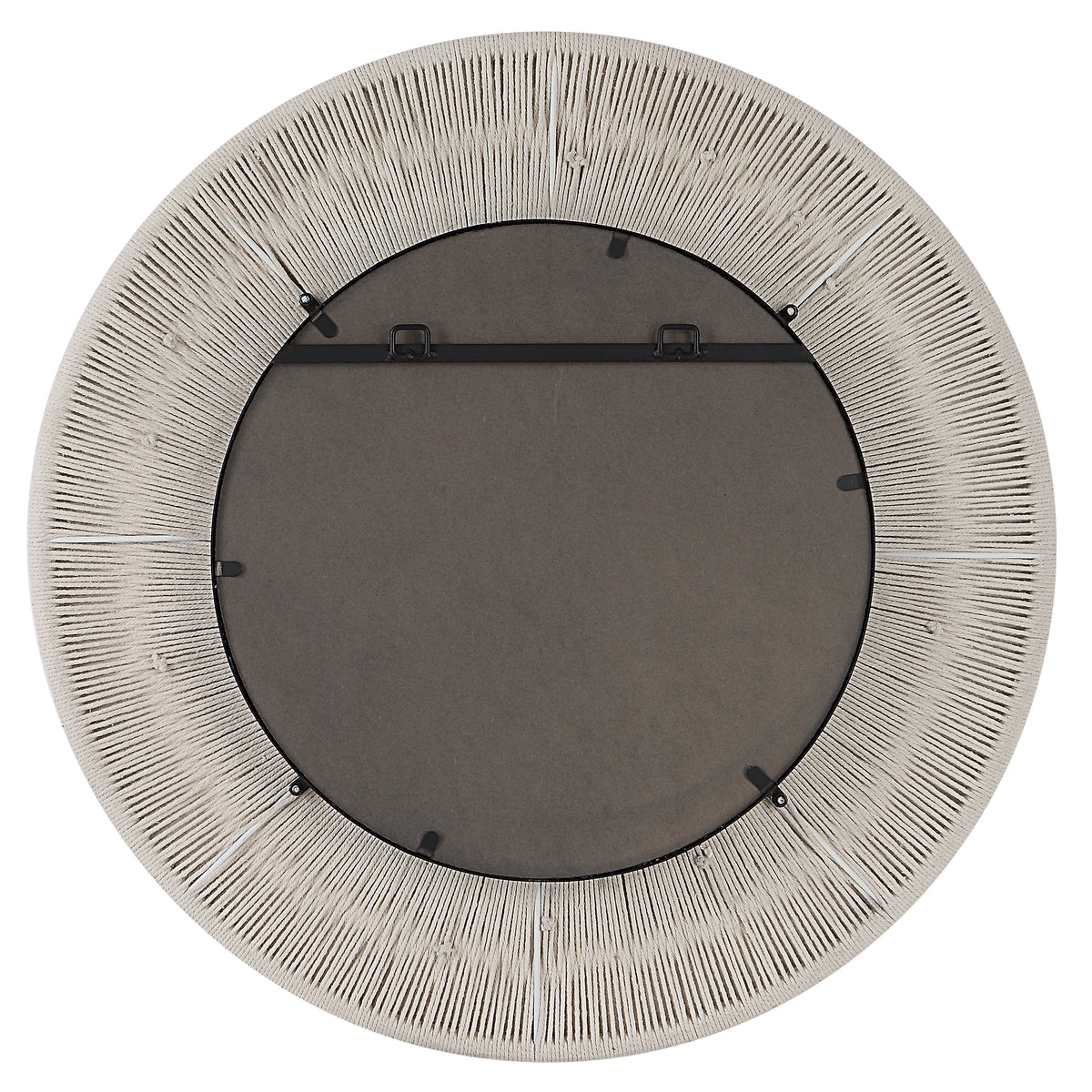 Sailor's Knot White Small Round Mirror