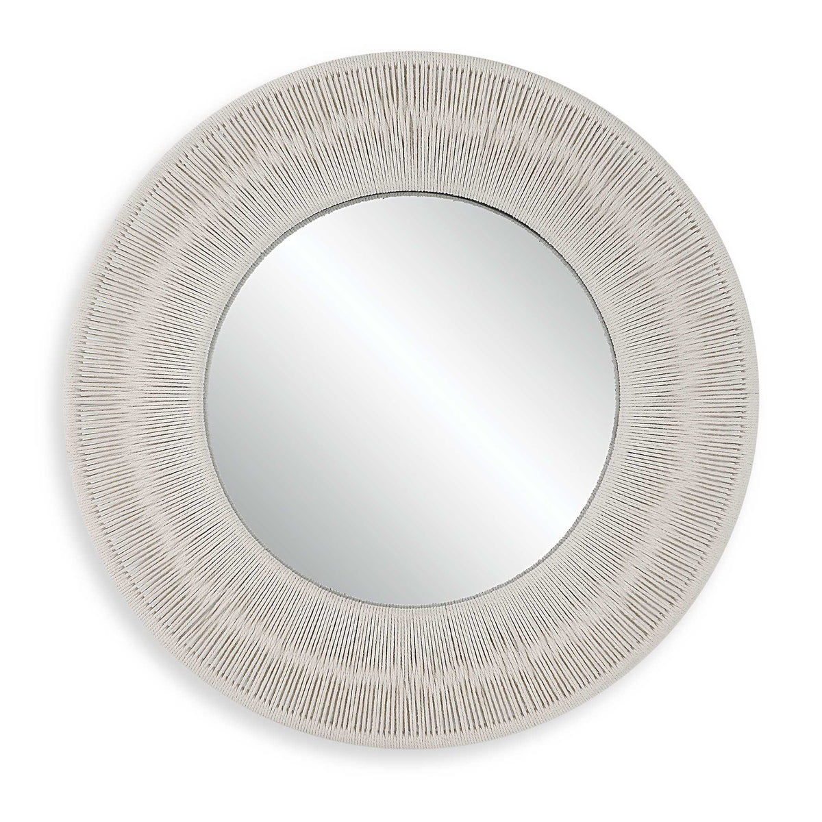 Sailor's Knot White Small Round Mirror