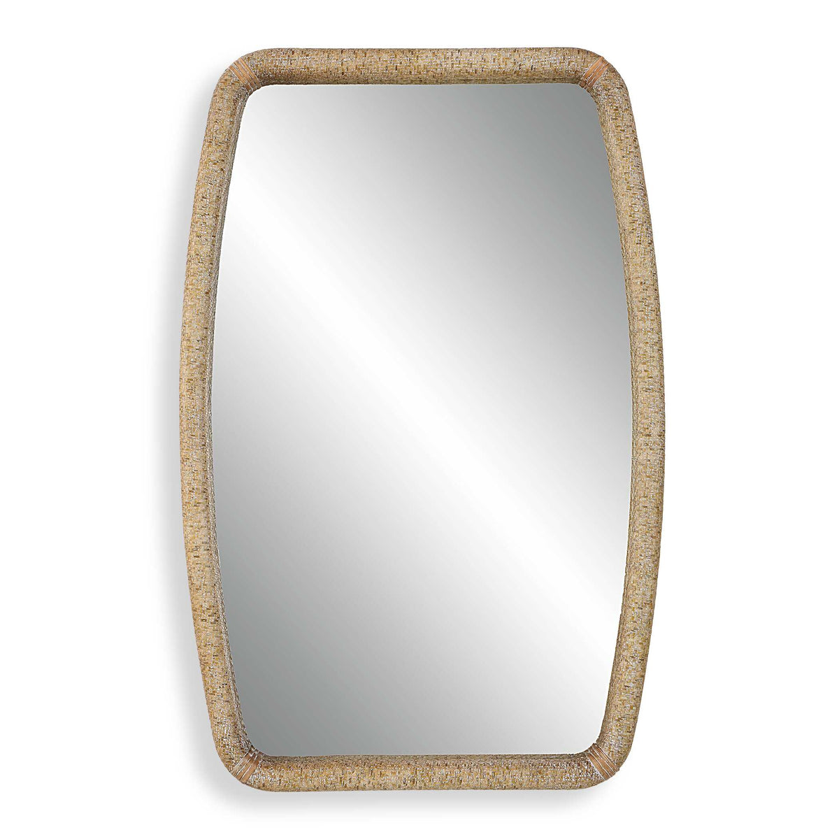 Tiki Rattan Mirror