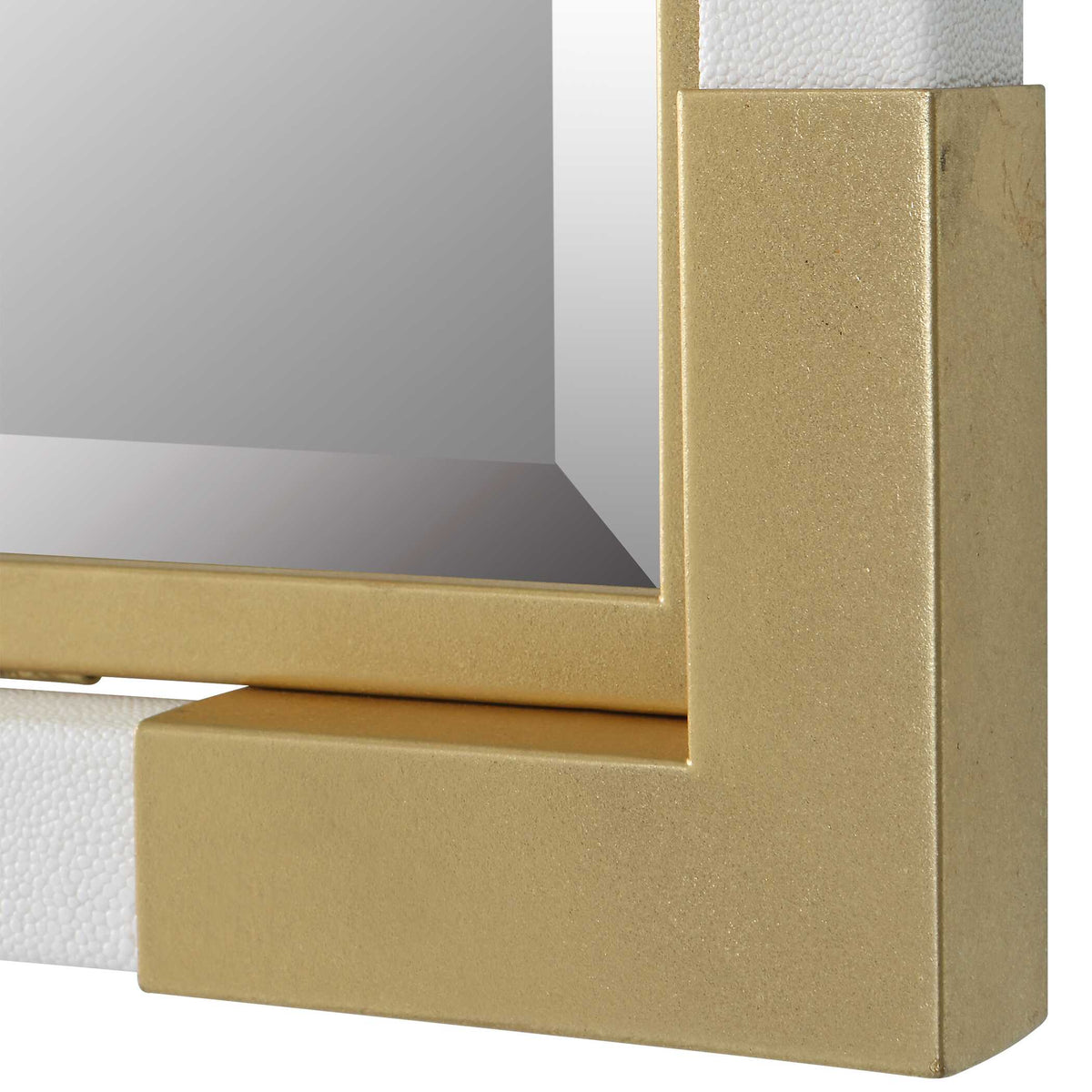 Malik White & Gold Mirror