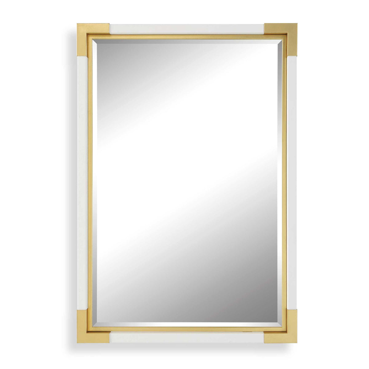 Malik White & Gold Mirror