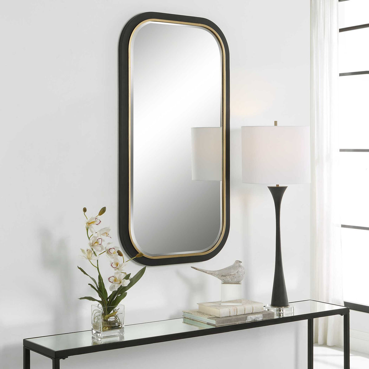 Nevaeh Curved Rectangle Mirror