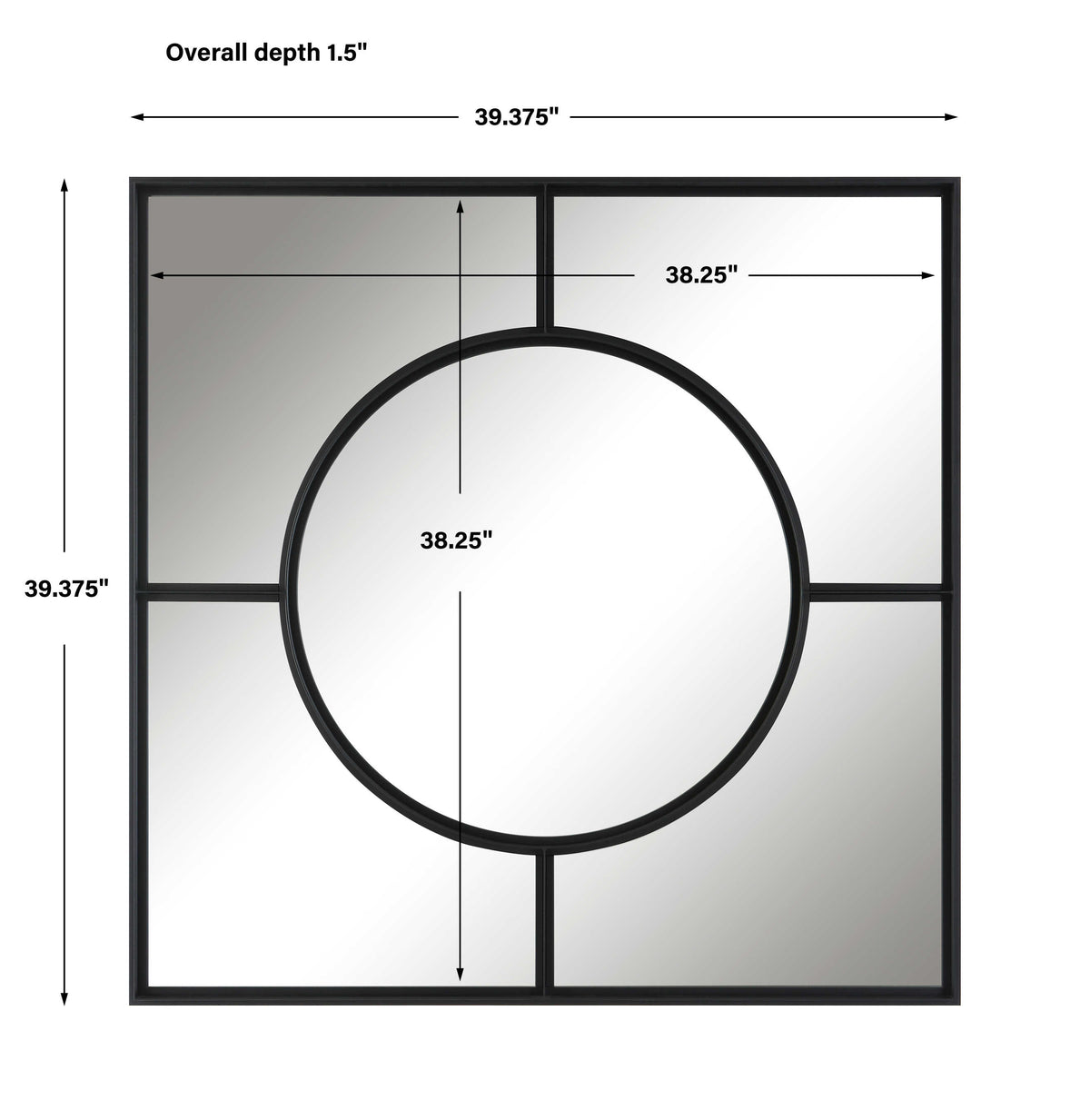 Spurgeon Square Window Mirror