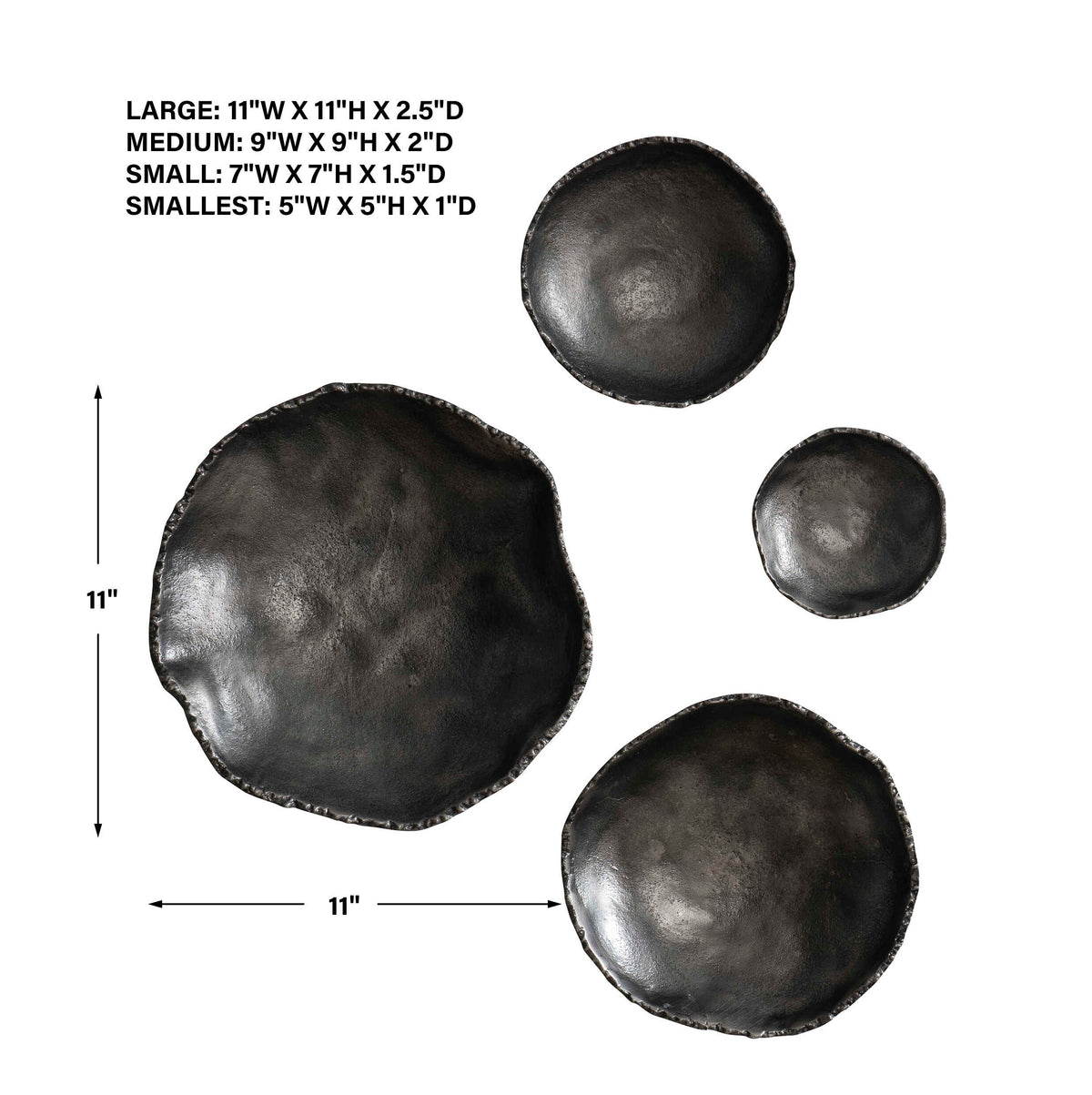 Lucky Coins Nickel Wall Decor Set/4