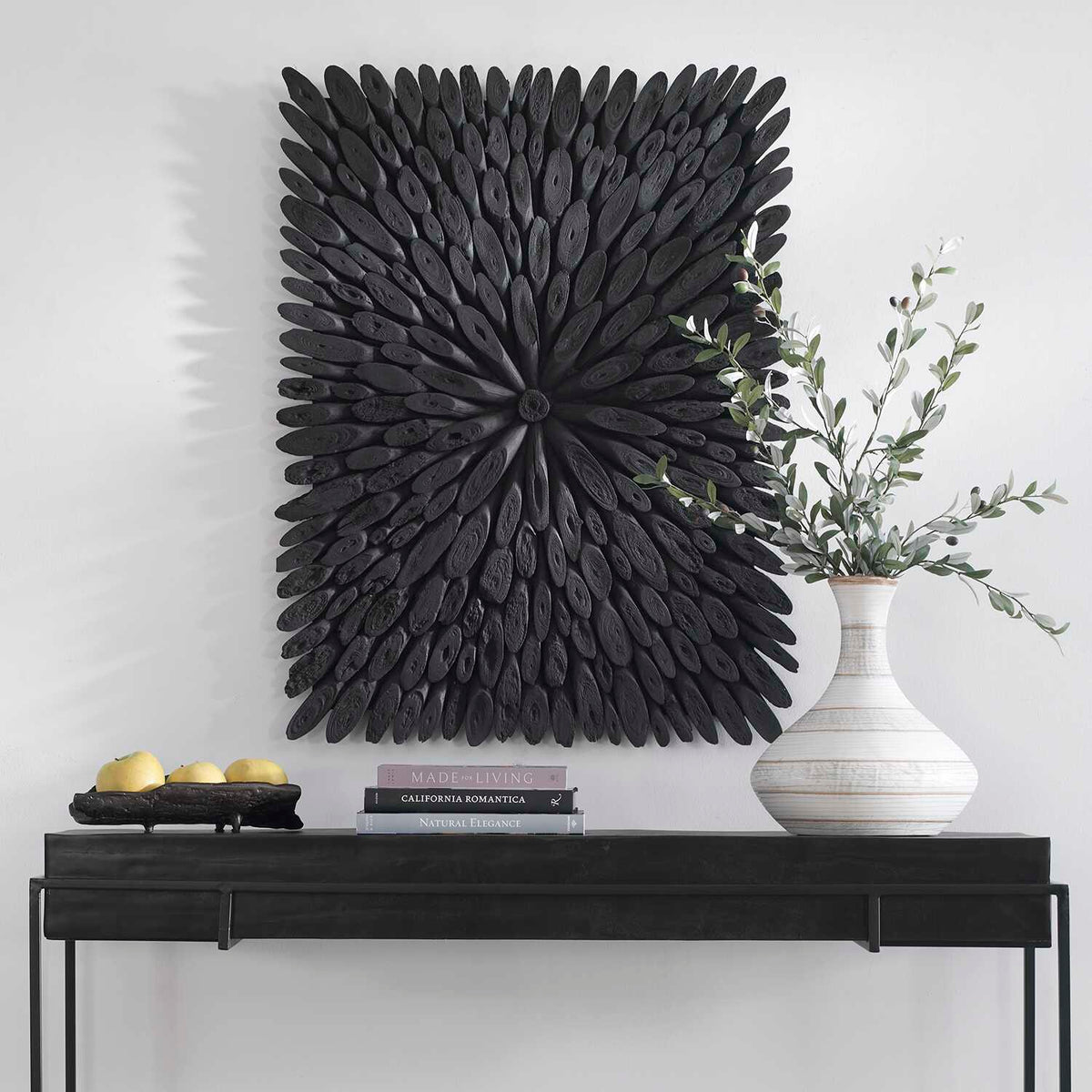 Bahama Black Wood Wall Decor