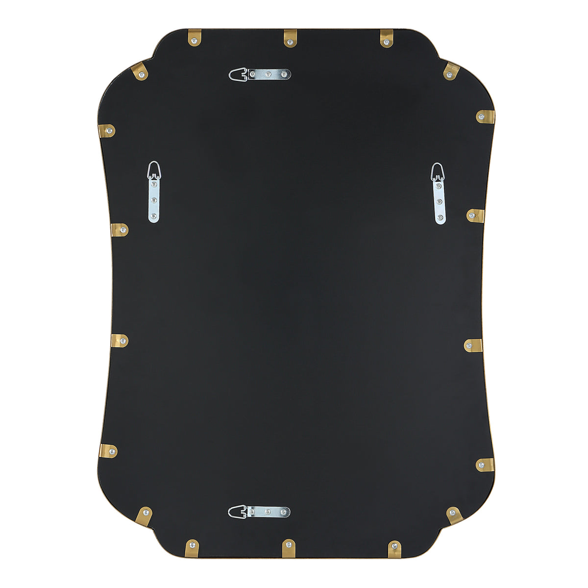 Athena Brushed Brass Mirror