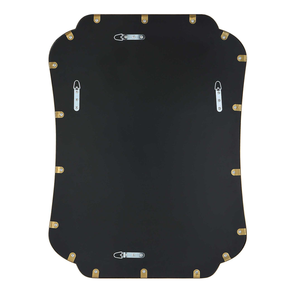 Athena Brushed Brass Mirror
