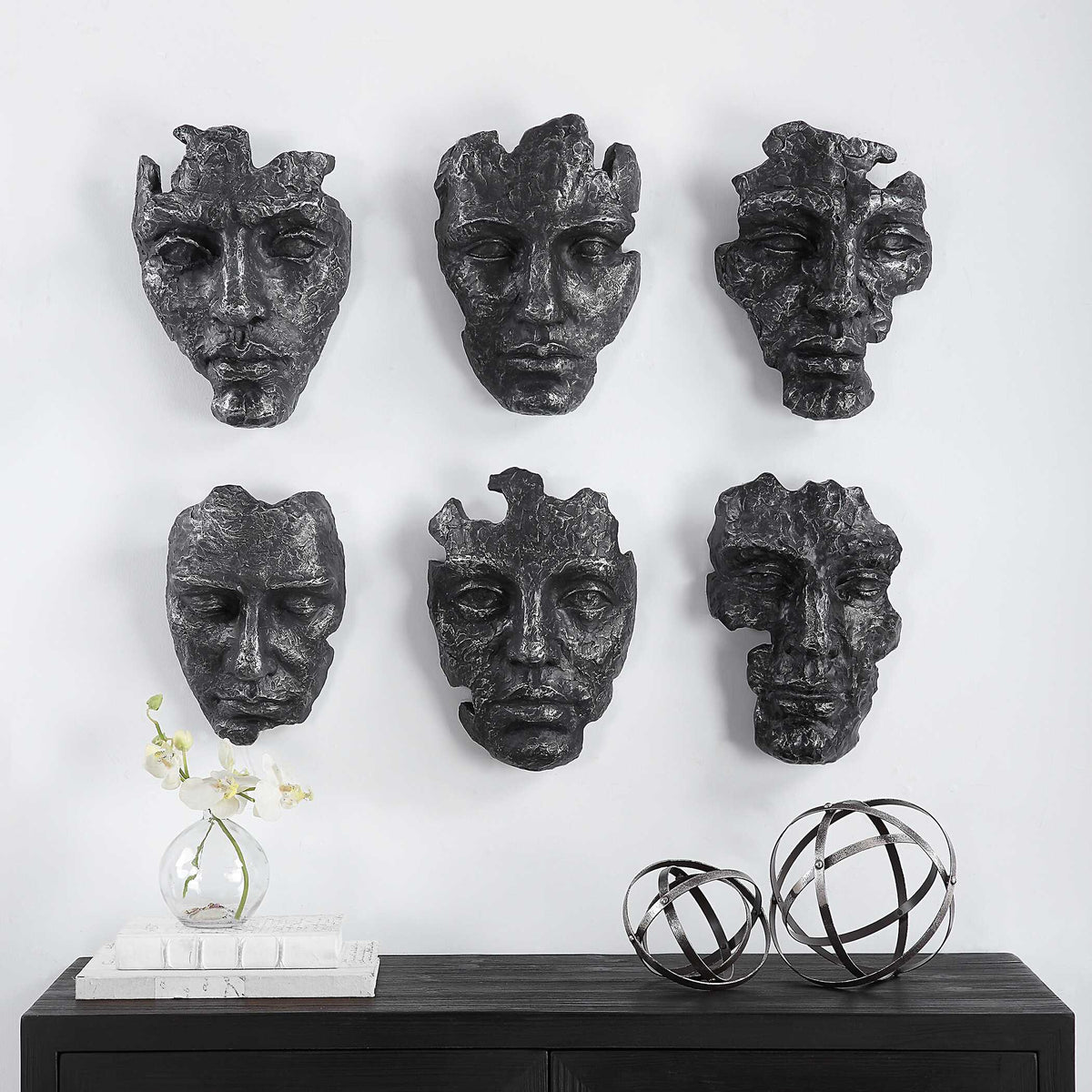 Self-Portrait Metallic Wall Decor Set/6