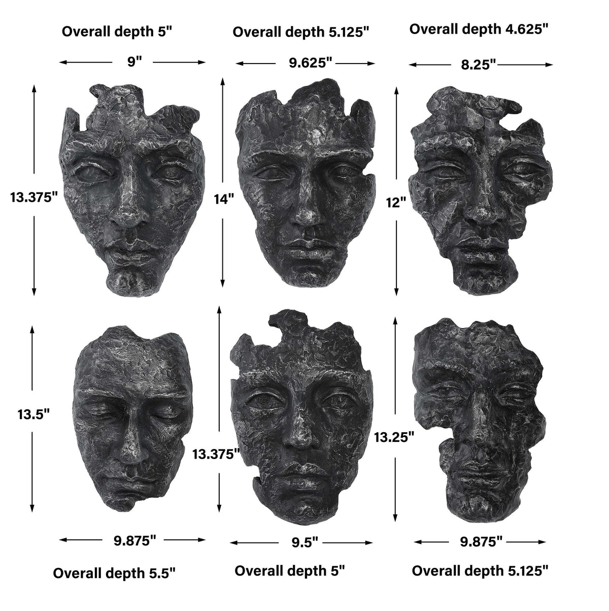 Self-Portrait Metallic Wall Decor Set/6