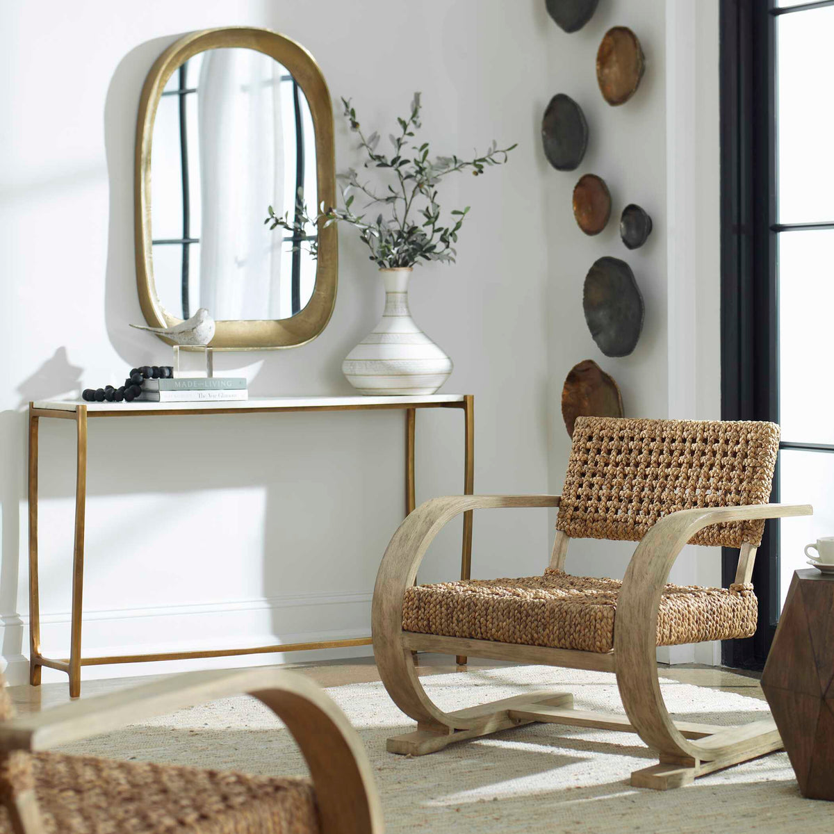 Bradano Brass Arch Mirror