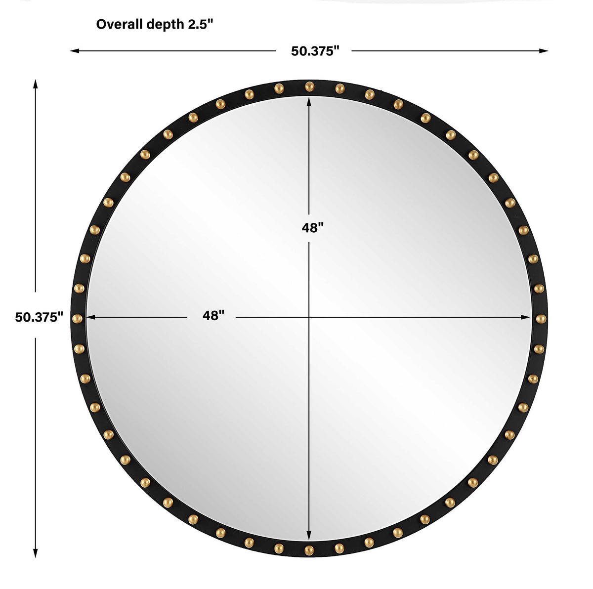 Sele Oversized Round Mirror