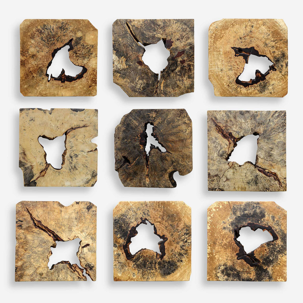 Bahati Wood Wall Decor Set/9