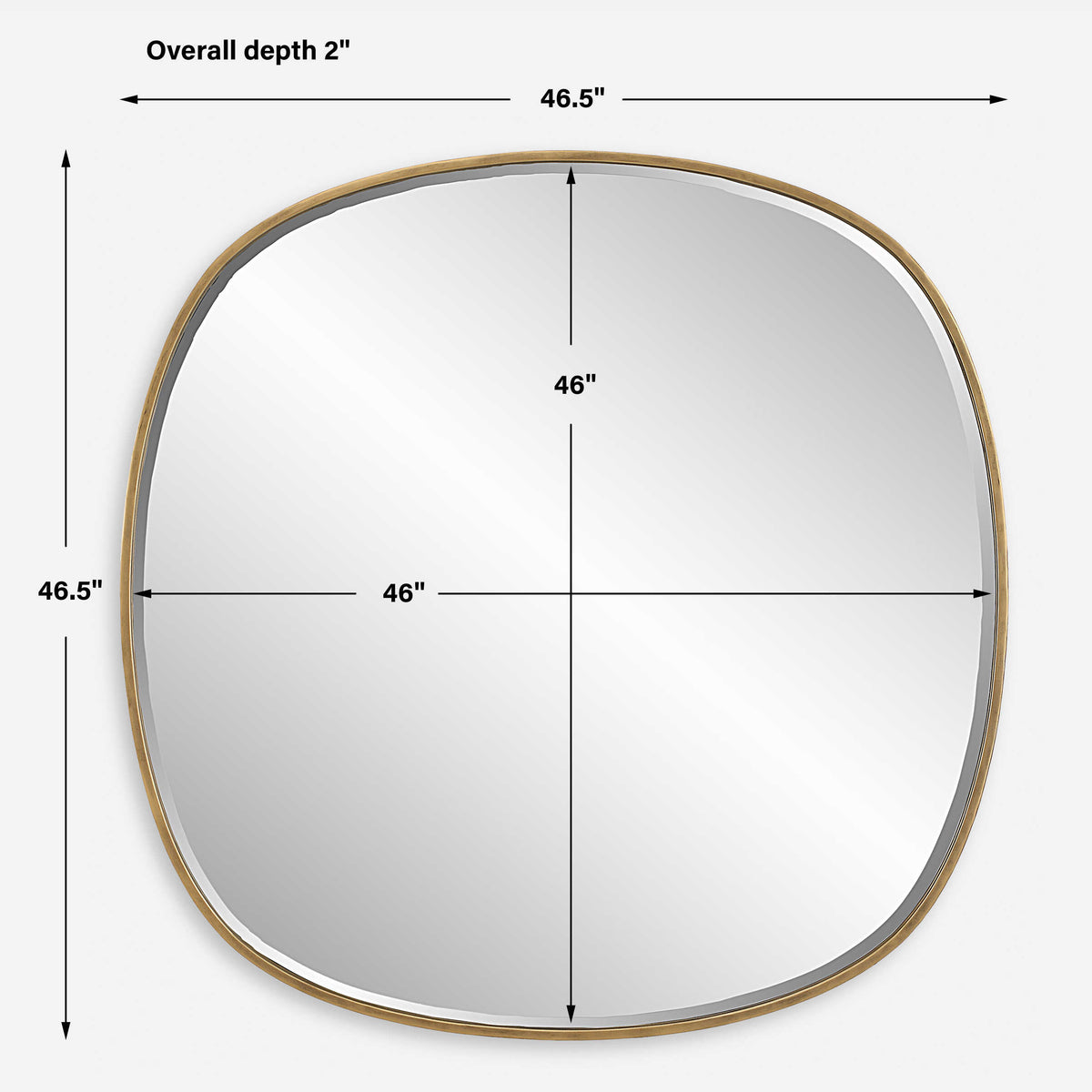 Webster Antique Gold Mirror