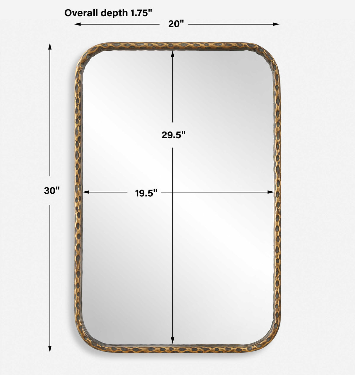 A Little Knotty Bronze Vanity Mirror