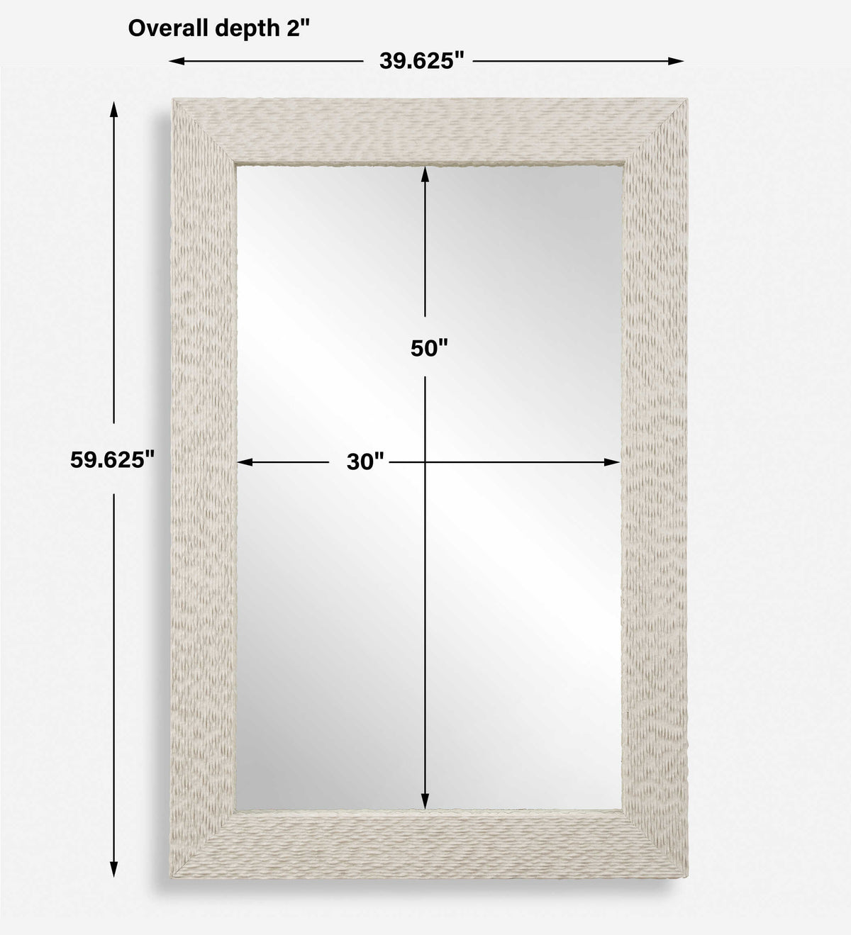 Everett Ivory Stone Mirror