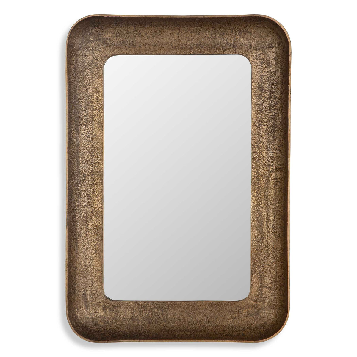 Alvaro Antique Brass Mirror