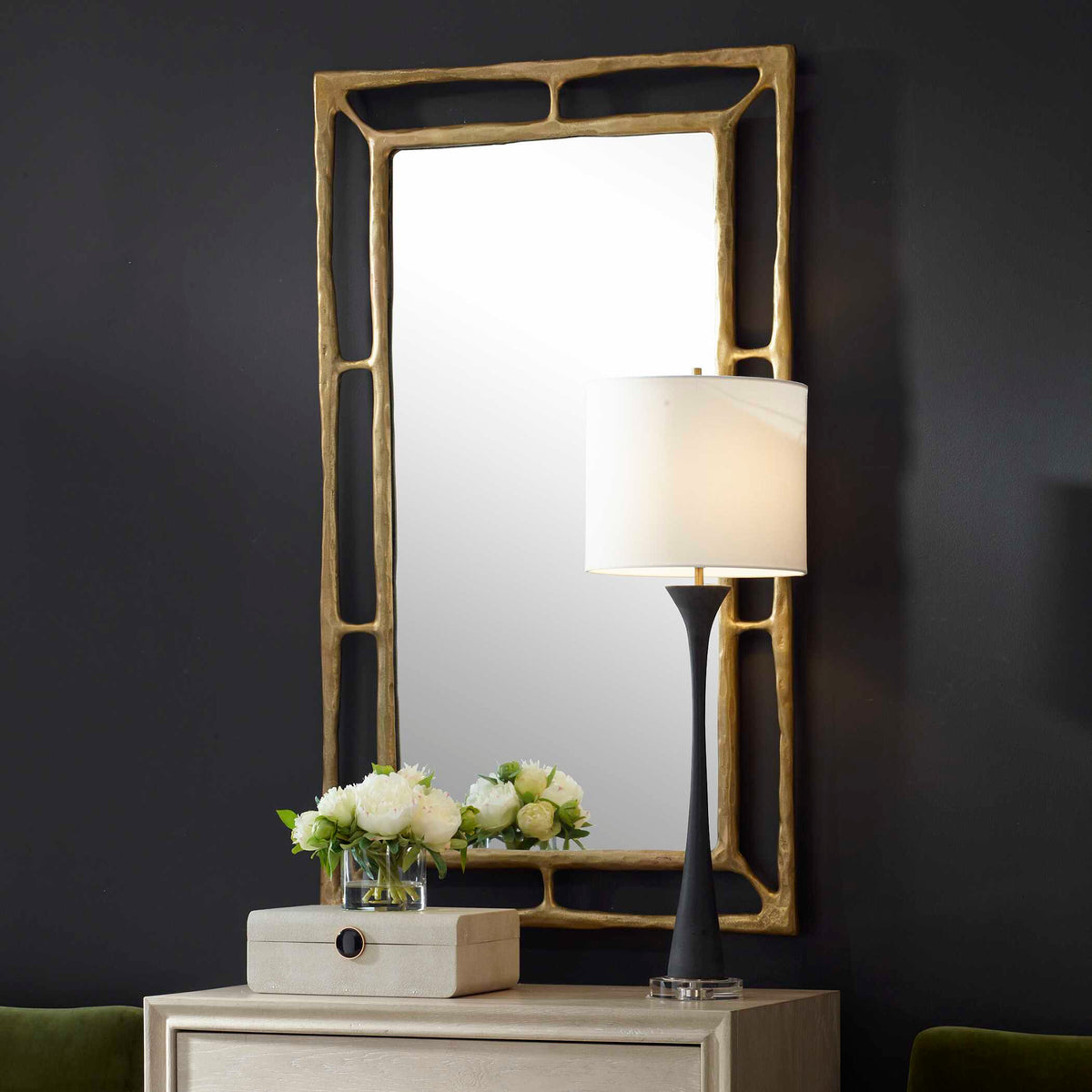 Felix Brass Rectangle Mirror
