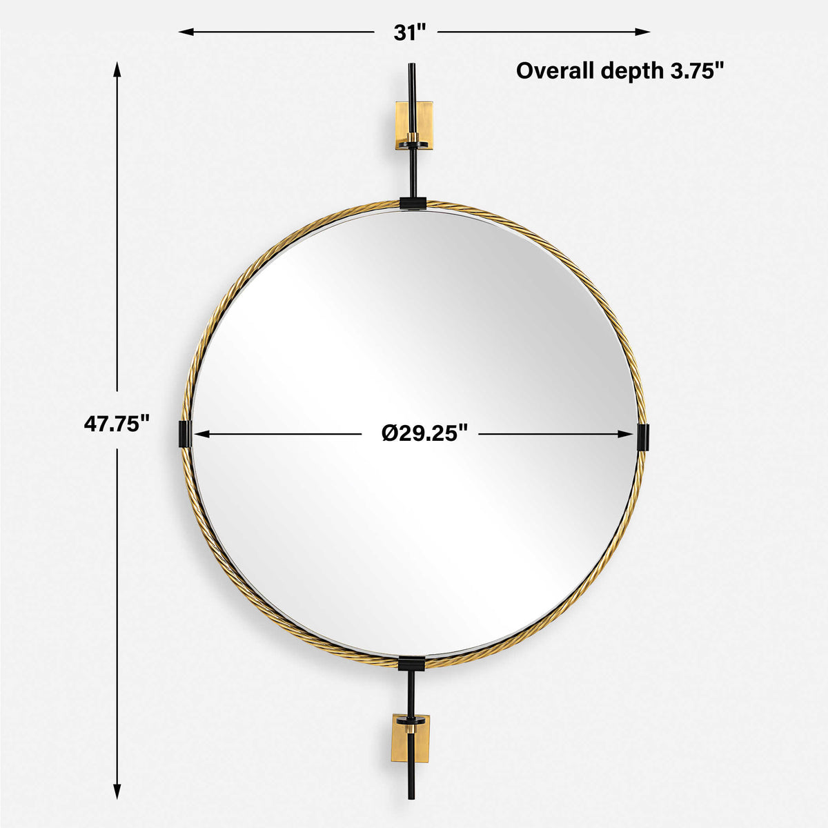 Guardrail Round Mirror
