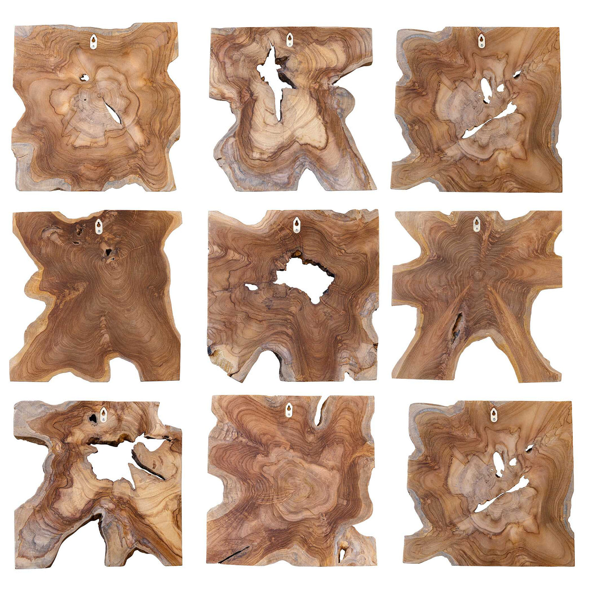 Talia Wood Wall Decor Set/9