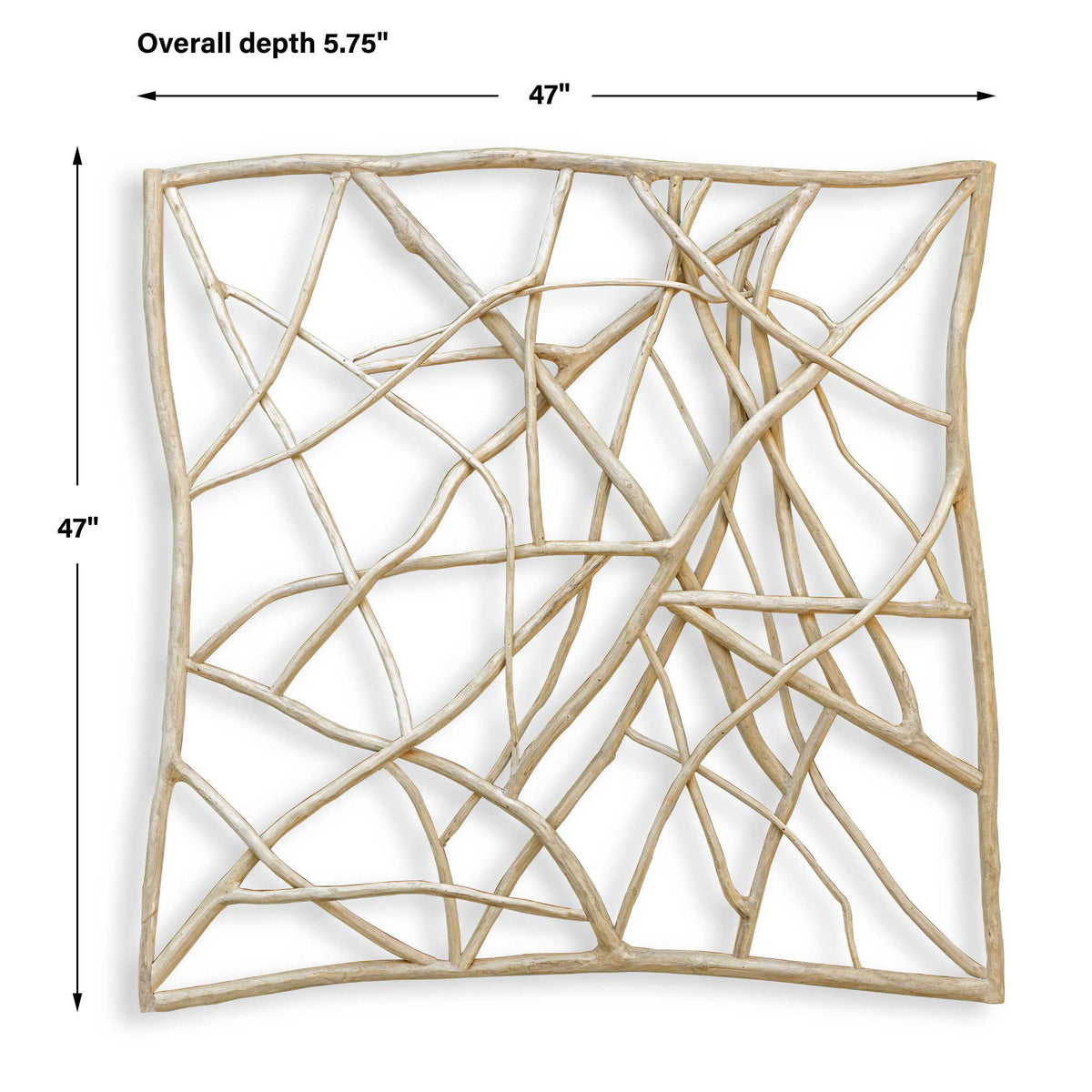 Tangled Up Outdoor Teak Wall Decor