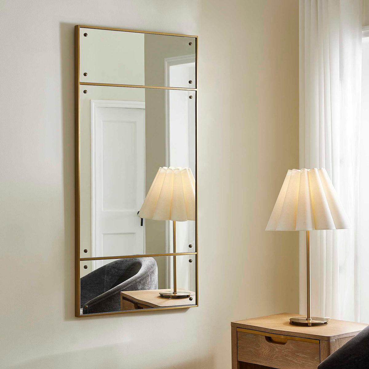 Wrenton Brass Rectangular Mirror