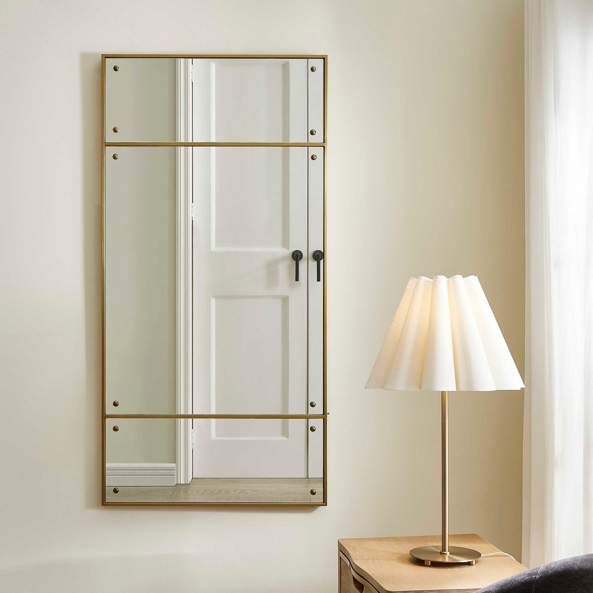 Wrenton Brass Rectangular Mirror