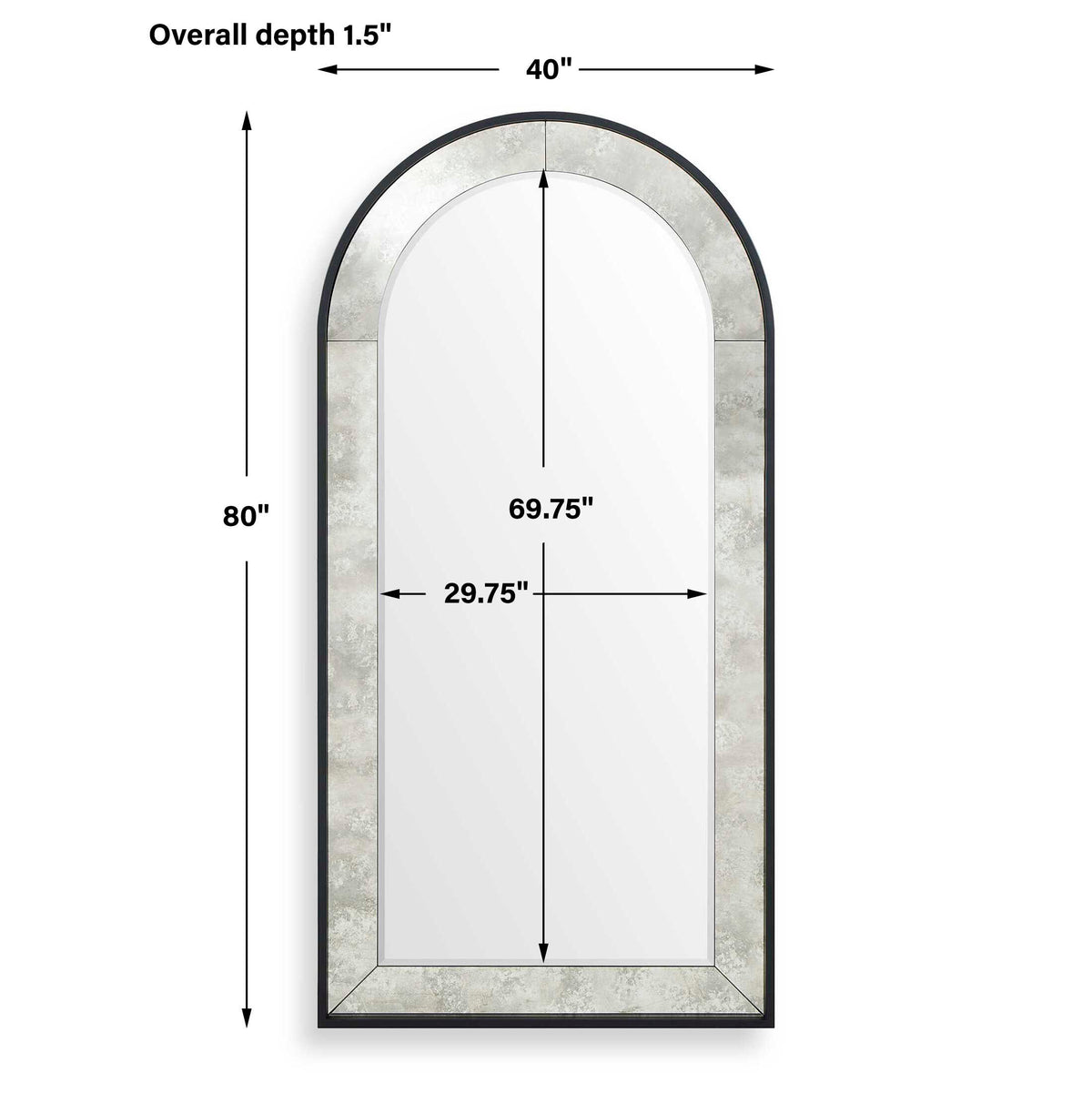 Marlowe Antique Arch Mirror