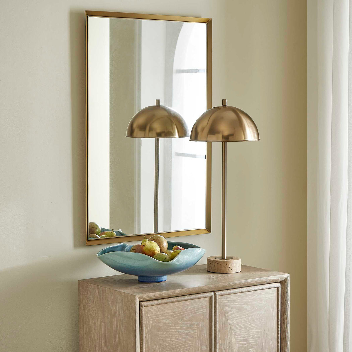 Heisler Brass Mirror